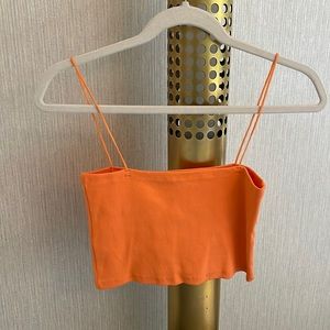 Super soft Shein orange crop top